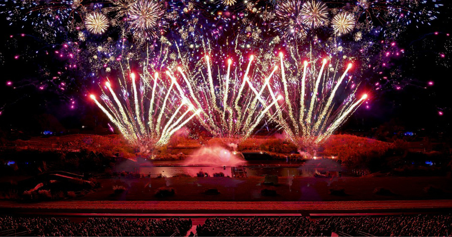 fireworks display part of Pyromusical 2022